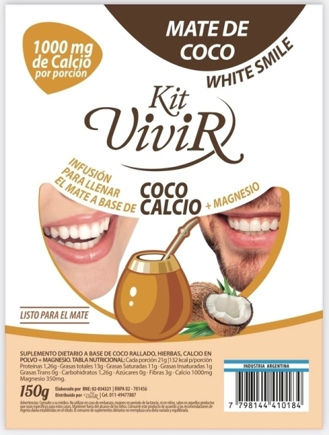 KIT VIVIR MATE DE COCO 150 GRS - comprar online