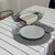 Mantel rayado gris topo 2,5 metros - comprar online