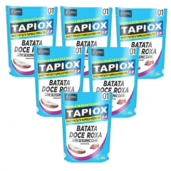 6x Tapioca Fit - Batata Doce- Tapiox 2.0- Sem Glúten- 400g