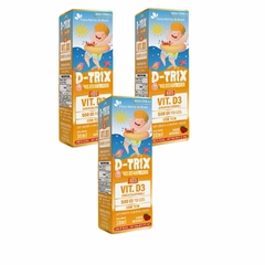 3x D Trix- Vitamina D3 Kids- 30ml- Morango- Flora Nativa