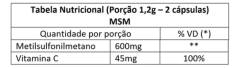 MSM Enxofre Orgânico + Vitamina C- 60 Cáps.- Flora Nativa - comprar online