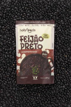 2x Feijão Preto Temperado Pronto- Holysoup- 120g - Vivet Upgrade