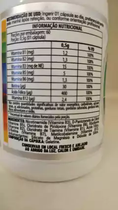 2x Complexo B 500mg + Biotina- 60 cápsulas- Flora Nativa na internet