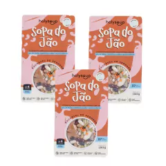 3x Sopa Do Jão - Holysoup - Mix de Feijões - Sem Glúten 190g