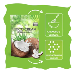 Leite De Coco Em Pó Coco Cream Tradicional Pura Vida 250g na internet
