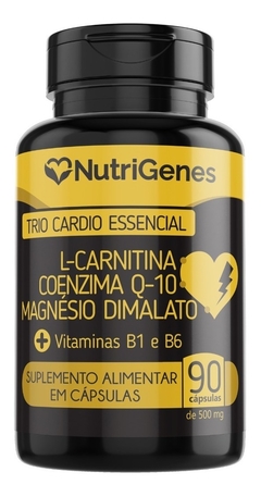 Trio Cardio- Magnésio- COQ10- L- Carnitina- Nutrigenes - loja online