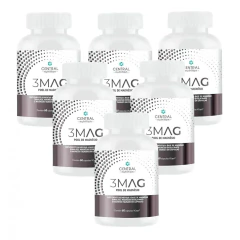 6x 3 Mag Magnesio Quelato Taurato Dimalato Central Nutrition
