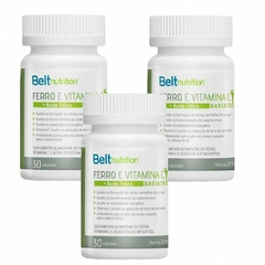 3x Belt Ferro Bariatric - Vitamina C + Ácido Fólico