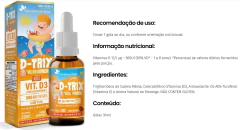 3x D Trix- Vitamina D3 + 3x Zintrix Zinco - Flora Nativa - loja online