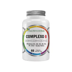 2x Complexo B 500mg + Biotina- 60 cápsulas- Flora Nativa - comprar online