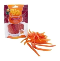 6x Petisco Bio Dog Gourmet Soft Strips- p/ Cães- Frango-100g - Vivet Upgrade