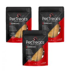 3x Torresmo- Petisco Natural P/ Cachorro- PetTreats- 2un