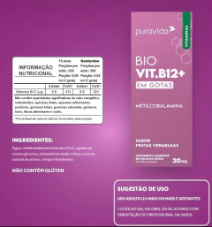 Bio B12 - Metilcobalamina - 20ml - Pura Vida na internet