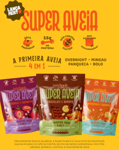 Aveia Proteica - Holyfoods - Morango e Cranberry - Vivet Upgrade