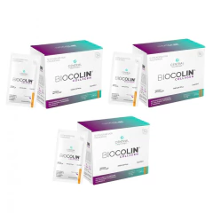 Imagem do 3x Biocolin Collagen- Central Nutrition- Tangerina 30 Sachês