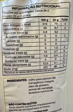 Pipoca Pronta- Manteiga de Cinema- Mais Pura- Pacote 40g - comprar online