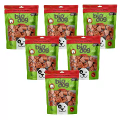 6x Petisco Bio Dog Gourmet Love Bits- para Cães- Frango-100g