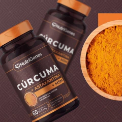 3x Cúrcuma + Msm + Astaxantina- 500mg- 60 caps.- Nutrigenes - Vivet Upgrade
