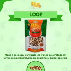 3x Soft Strips Frango + 3x Gourmet Loop- Bio Dog