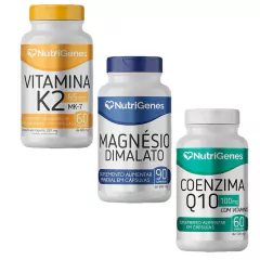 Magnésio Dimalato + COQ10 + K2 MK-7 - Nutrigenes