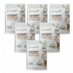 6x Granola Coconut Classic Vanilla-180g Puravida- Pura Vida