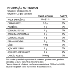 2x Carvão Vegetal Ativado Puro- 60 Cápsulas Natunéctar - Vivet Upgrade