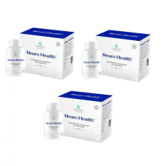 3x Neuro Health - 90 cápsulas - Central Nutrition