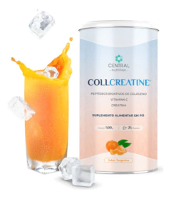 3x Collcreatine - 500g - Central Nutrition - Sabor Tangerina - comprar online