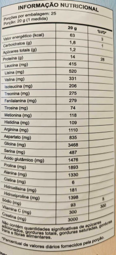 Collcreatine - 500g - Central Nutrition - Sabor Tangerina