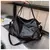 Grande Preto Sacos de Ombro para as Mulheres Grande Hobo Shopper - comprar online