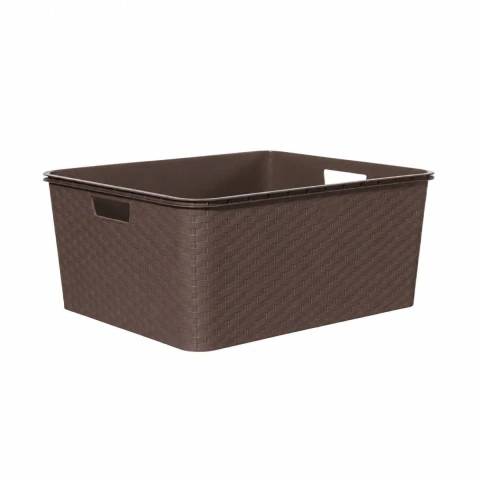 Organizador de Rattan Chico Marrón