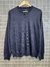 sweater unique cuello v azul - comprar online