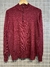 sweater medio cierre liso bordo - comprar online