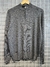sweater medio cierre liso gris melange - comprar online