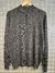sweater medio cierre liso gris topo - comprar online