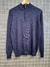 sweater medio cierre liso azul - comprar online