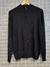 sweater medio cierre liso negro - comprar online