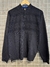 sweater medio cierre tramado azul - comprar online
