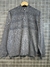 sweater medio cierre tramado Gris melange - comprar online