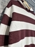 buzo frisa rayado bordo - tienda online