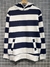 buzo frisa rayado azul - comprar online