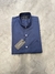 camisa cuello mao azul marino en internet