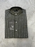 Camisa cuello mao rayas verde - comprar online