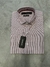 Camisa Cuello Italiano LR Rayada bordo - comprar online