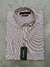 Camisa Cuello Italiano LR Rayas finas bordo - comprar online
