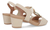 Sandalia Facil Calce Salto Medio Bloco Couro Usaflex Y8220 - comprar online
