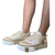 TENIS LAILA FEMININO BRANCO_BEGE 005-0436 BRAVA na internet
