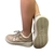 Imagem do Tenis Metalizado Champagne Forrado Camurca Santinelli 1548-009