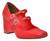 Sapato Scarpin Boneca Vermelho Salto Grosso Alto Via Marte 062-002-01