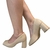 Sapato Peep Toe Salto Medio Grosso Feminino Casual Vizzano 1146.101 - comprar online